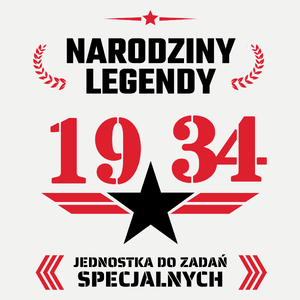 Narodziny Legendy -90 90 Lat - Damska Koszulka Biała