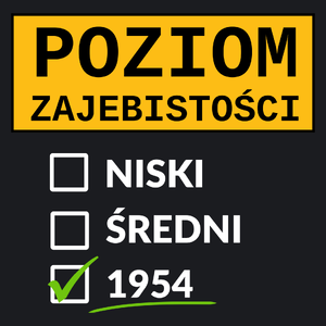 Poziom Za*Ebistości Urodziny 1953 - Damska Koszulka Czarna