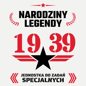 Narodziny Legendy -85 85 Lat - Damska Koszulka Biała