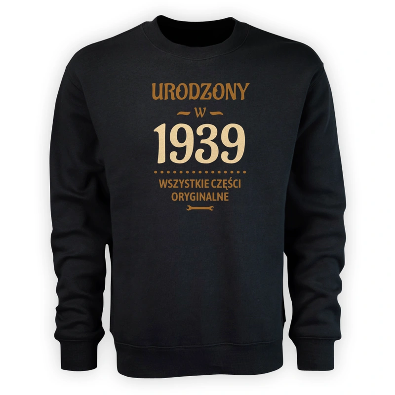 Urodzony W -85 Wszystkie Części Oryginalne - Męska Bluza Czarna