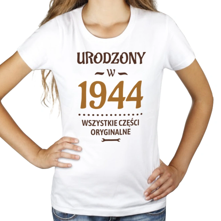 Urodzony W -80 Wszystkie Części Oryginalne - Damska Koszulka Biała