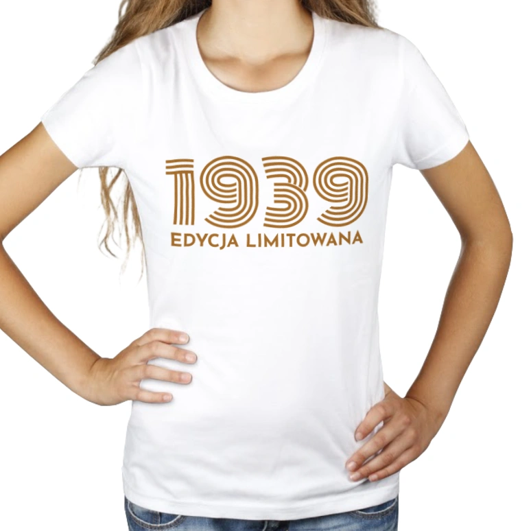 1938 Edycja Limitowana Urodziny 85 - Damska Koszulka Biała