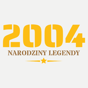 Narodziny Legendy -20 Rok 20 Lat - Damska Koszulka Biała