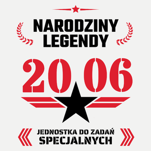 Narodziny Legendy -18 18 Lat - Damska Koszulka Biała