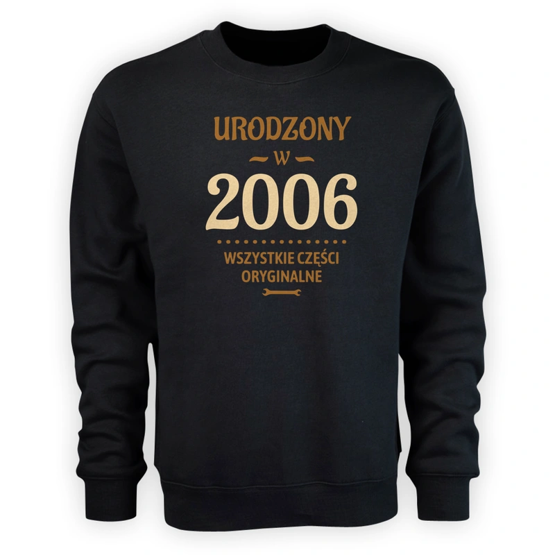 Urodzony W -18 Wszystkie Części Oryginalne - Męska Bluza Czarna