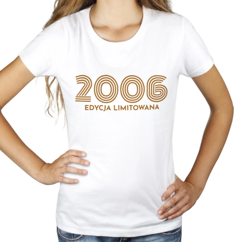 2005 Edycja Limitowana Urodziny 18 - Damska Koszulka Biała