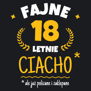 Fajne 18 Letnie Ciacho -18 Urodziny - Damska Koszulka Czarna