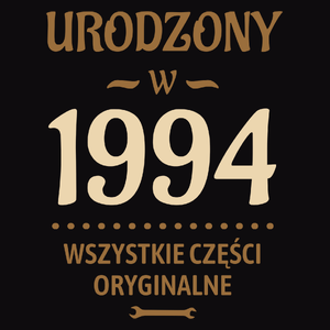 Urodzony W -30 Wszystkie Części Oryginalne - Męska Bluza z kapturem Czarna