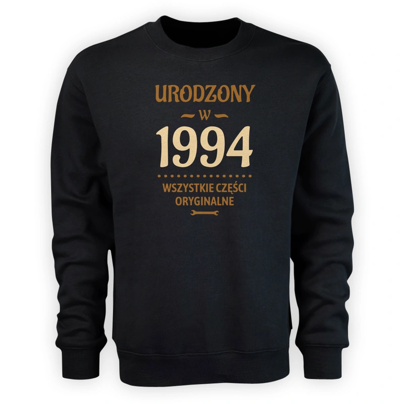 Urodzony W -30 Wszystkie Części Oryginalne - Męska Bluza Czarna