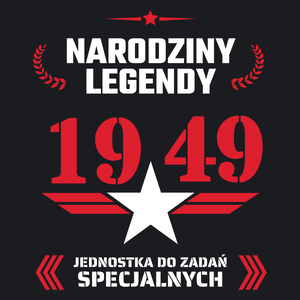 Narodziny Legendy -75 75 Lat - Damska Koszulka Czarna