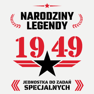 Narodziny Legendy -75 75 Lat - Damska Koszulka Biała