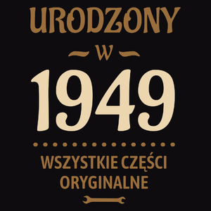 Urodzony W -75 Wszystkie Części Oryginalne - Męska Bluza z kapturem Czarna