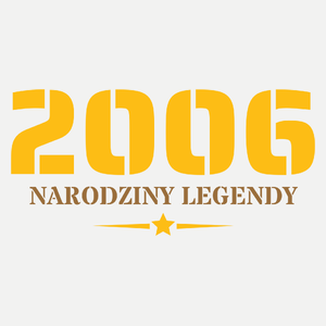 Narodziny Legendy -18 Rok 18 Lat - Damska Koszulka Biała