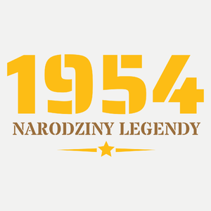 Narodziny Legendy -70 Rok 70 Lat - Damska Koszulka Biała