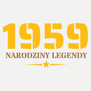 Narodziny Legendy -65 Rok 65 Lat - Damska Koszulka Biała