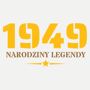 Narodziny Legendy -75 Rok 75 Lat - Damska Koszulka Biała