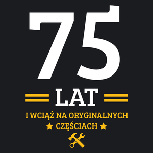 75 Lat I Wciąż Na Oryginalnych Częściach - Damska Koszulka Czarna