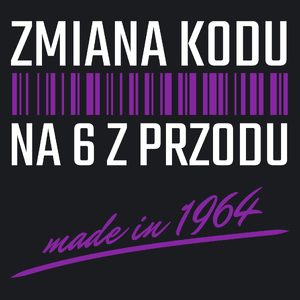 Zmiana Kodu Na 6 Z Przodu Urodziny 60 Lat 1963 - Damska Koszulka Czarna