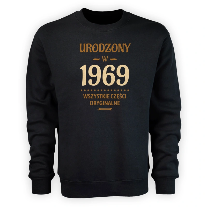 Urodzony W -55 Wszystkie Części Oryginalne - Męska Bluza Czarna