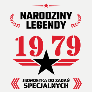 Narodziny Legendy -45 45 Lat - Damska Koszulka Biała