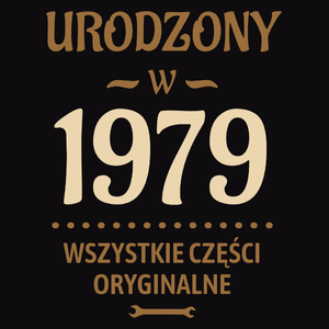 Urodzony W -45 Wszystkie Części Oryginalne - Męska Bluza Czarna