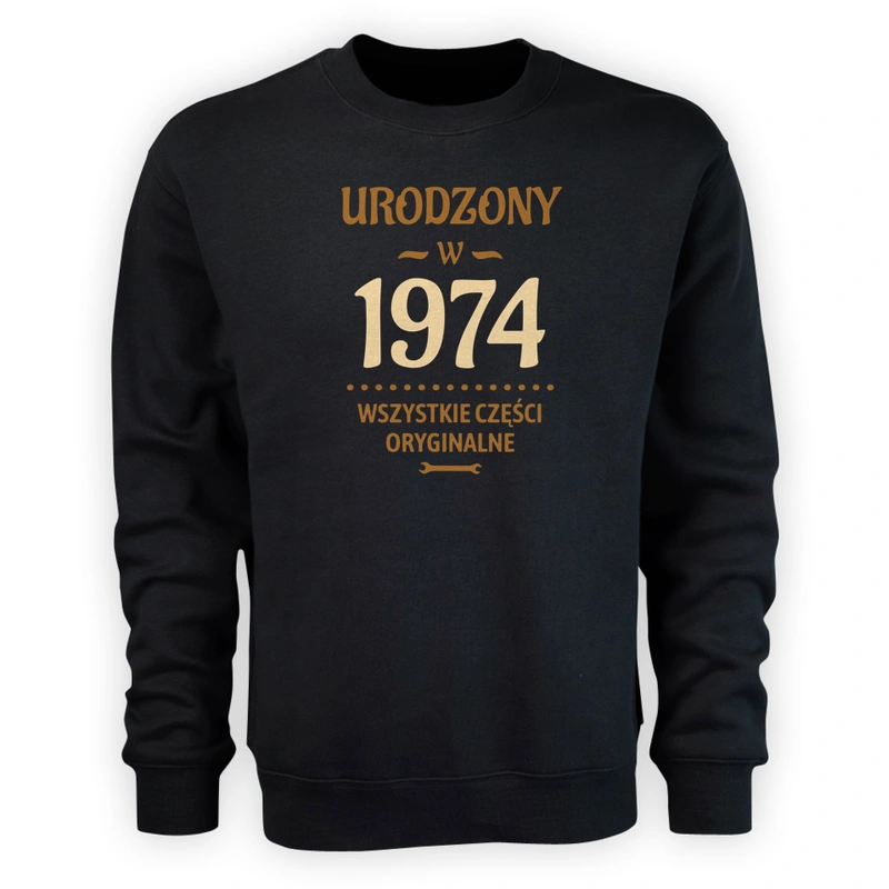 Urodzony W -50 Wszystkie Części Oryginalne - Męska Bluza Czarna