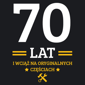 70 Lat I Wciąż Na Oryginalnych Częściach - Damska Koszulka Czarna