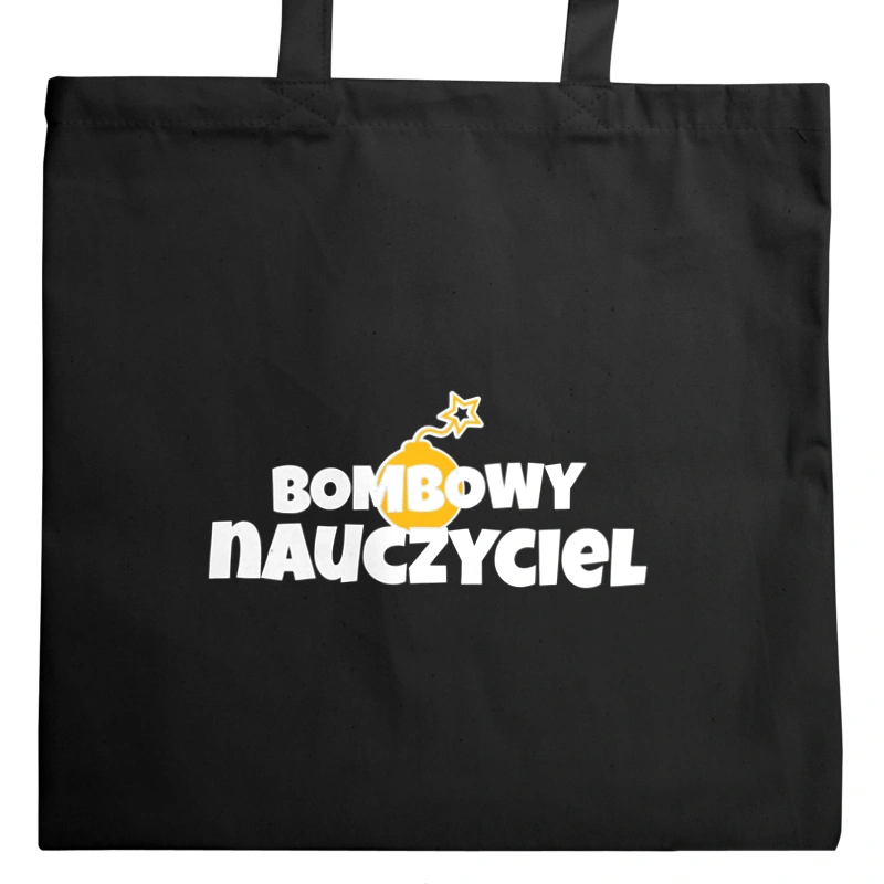 Bombowy Nauczyciel - Torba Na Zakupy Czarna