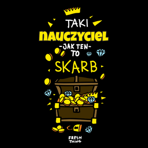 Taki Nauczyciel To Skarb - Torba Na Zakupy Czarna