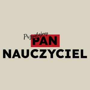 Przystojny Pan Nauczyciel - Torba Na Zakupy Natural