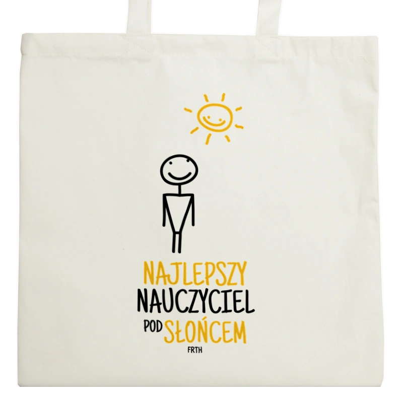 Najlepszy Nauczyciel Pod Słońcem - Torba Na Zakupy Natural