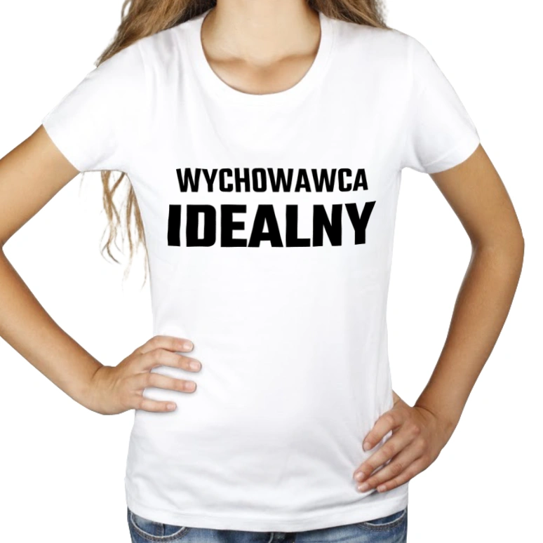 Wychowawca Idealny - Damska Koszulka Biała