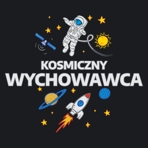 Kosmiczny Wychowawca - Damska Koszulka Czarna