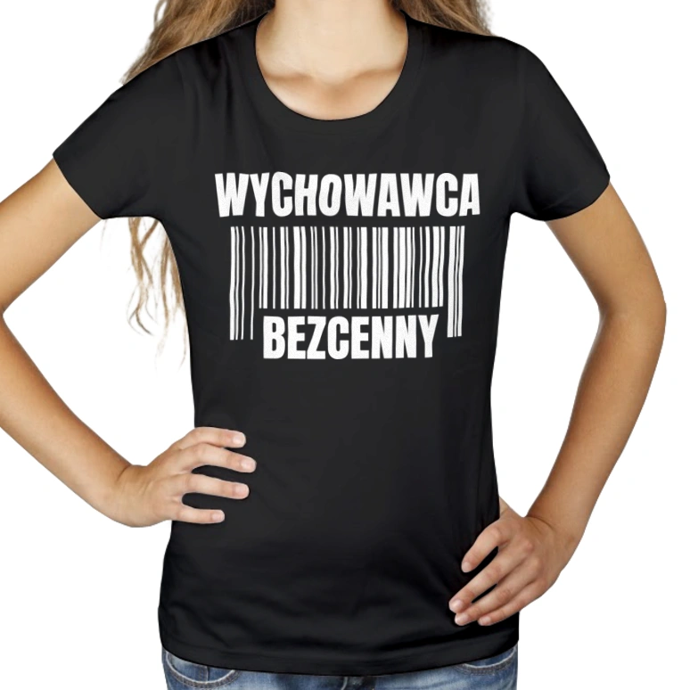 Wychowawca Bezcenny - Damska Koszulka Czarna