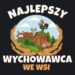 Najlepszy Wychowawca We Wsi - Damska Koszulka Czarna