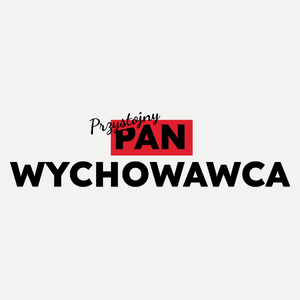 Przystojny Pan Wychowawca - Damska Koszulka Biała