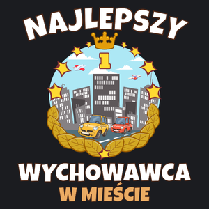 Najlepszy Wychowawca W Mieście - Damska Koszulka Czarna