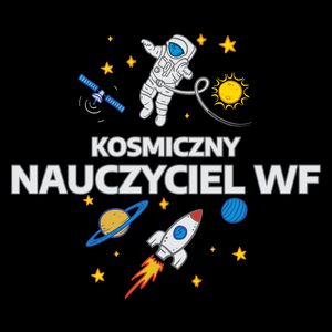 Kosmiczny Nauczyciel Wf - Torba Na Zakupy Czarna