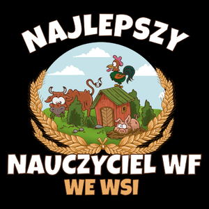 Najlepszy Nauczyciel Wf We Wsi - Torba Na Zakupy Czarna