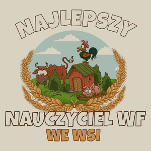 Najlepszy Nauczyciel Wf We Wsi - Torba Na Zakupy Natural