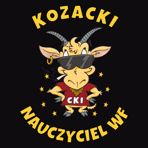 Kozacki Nauczyciel Wf - Męska Bluza Czarna