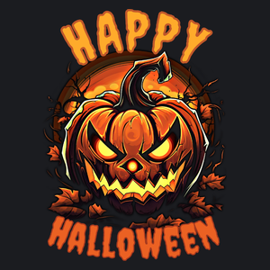 Happy Halloween - Damska Koszulka Czarna