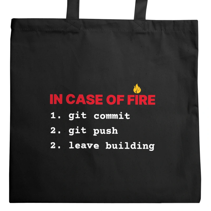 In Case Of Fire GIT - Torba Na Zakupy Czarna