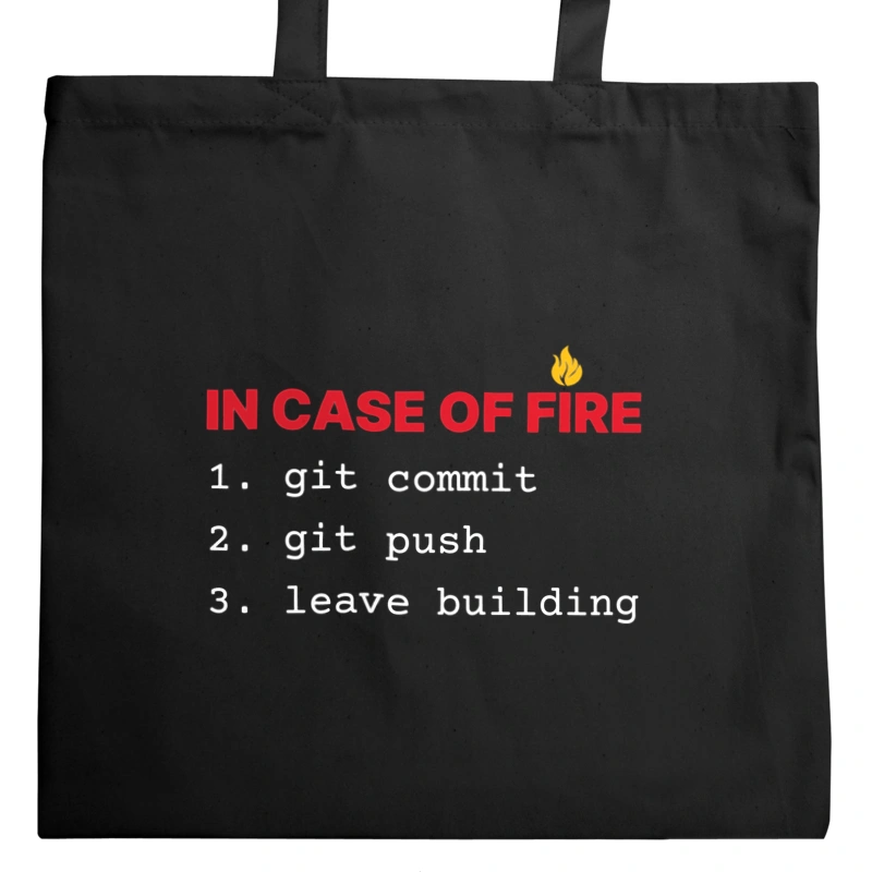 In Case Of Fire GIT - Torba Na Zakupy Czarna