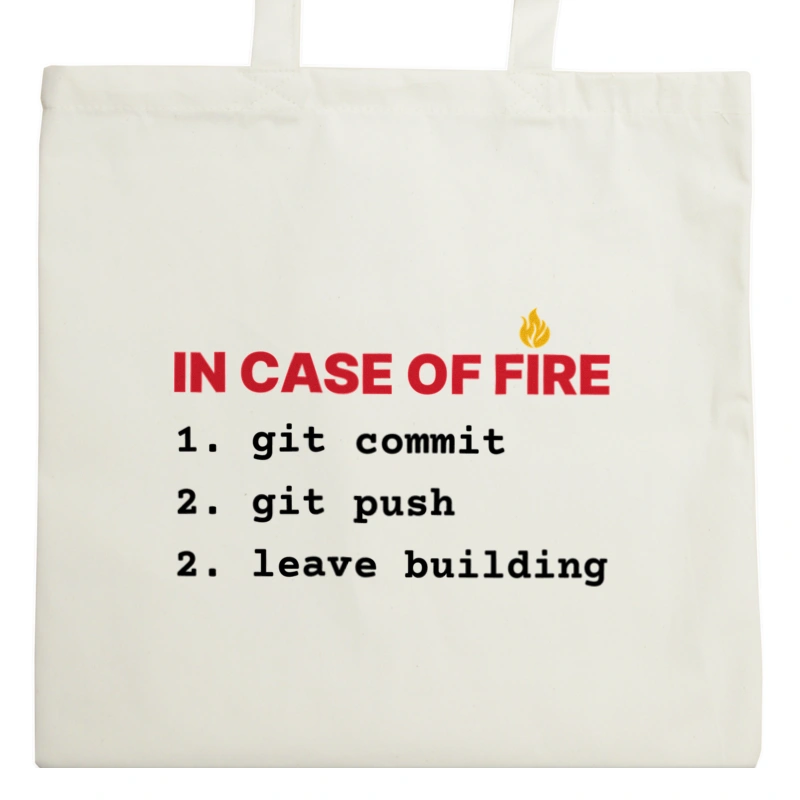 In Case Of Fire GIT - Torba Na Zakupy Natural