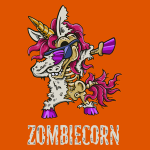 Zombiecorn - Dziecięca Koszulka Pomarańczowa