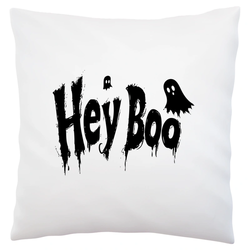 Hey Boo Halloween - Poduszka Biała