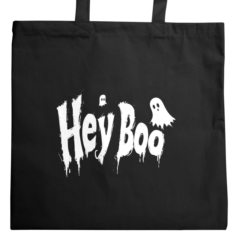 Hey Boo Halloween - Torba Na Zakupy Czarna