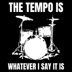 Drums The Tempo Is Whatever i say it is - Torba Na Zakupy Czarna