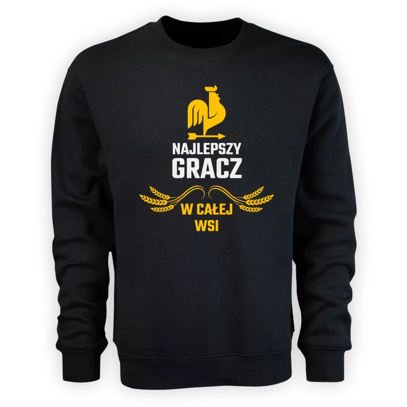 Najlepszy Gracz W Całej Wsi - Męska Bluza Czarna